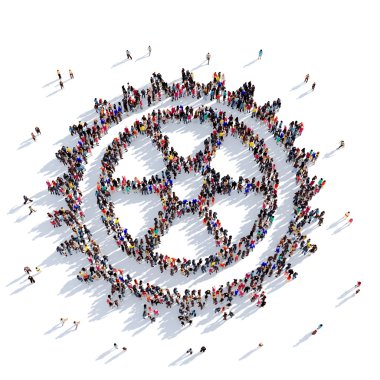 COG dişli insanlar 3d render