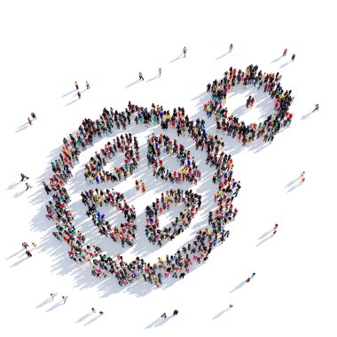 COG dişli insanlar 3d render