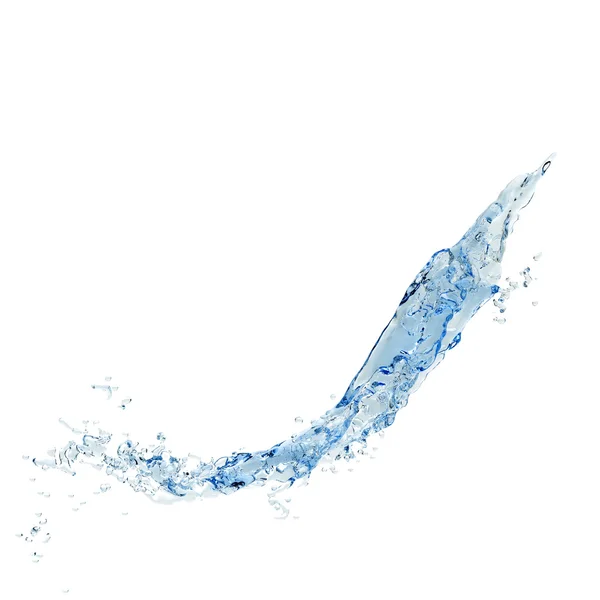 Water splash Isolated 3d — Stock Photo, Image