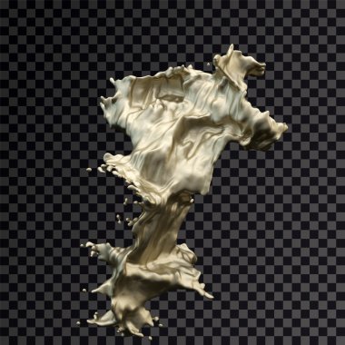 Splash altın 3d şeffaf