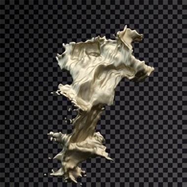Splash altın 3d şeffaf
