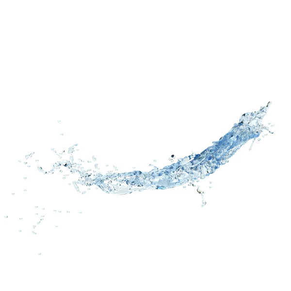 Брызги воды Изолированный 3d — стоковое фото