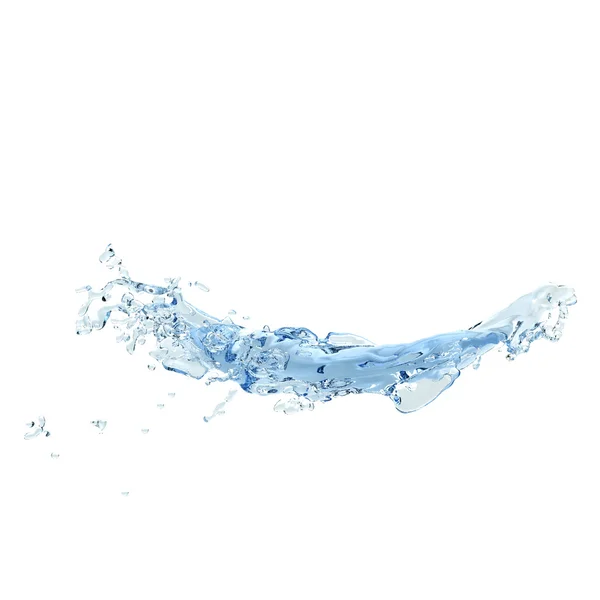 Víz-splash elszigetelt 3d — Stock Fotó