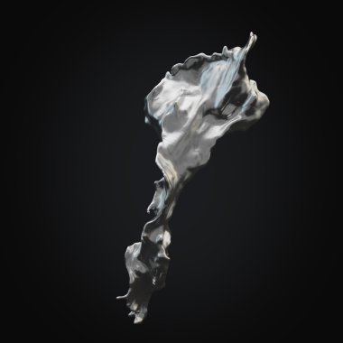 Splash gümüş 3d arka plan
