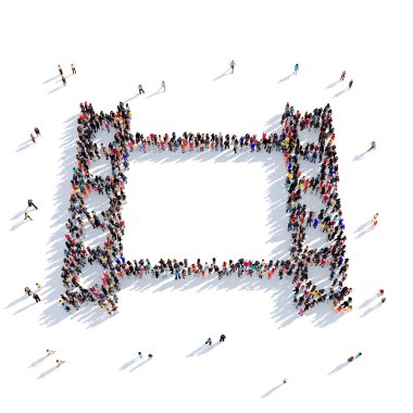 film şerit sinema insanlar 3d render