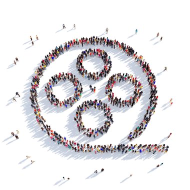 film şerit sinema insanlar 3d render