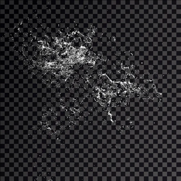 Isolated Splash Silver Black Background Illustration — Stock fotografie
