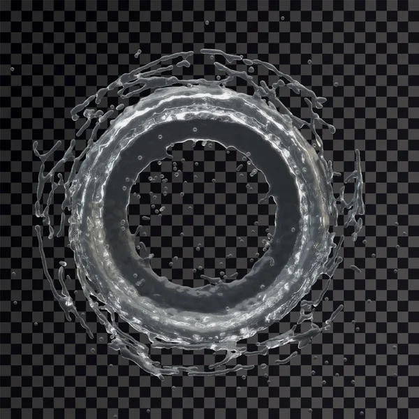 Gota de agua radial transparente — Foto de Stock