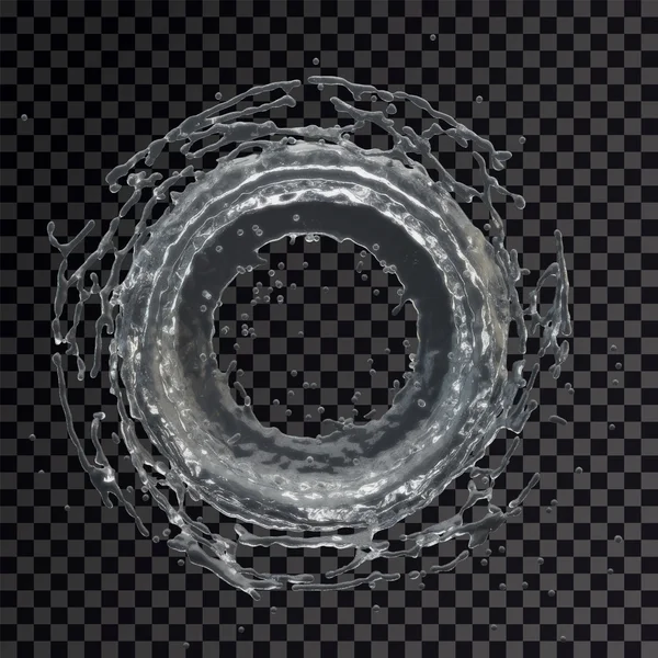 Water drop radial transparent — Stock Photo, Image
