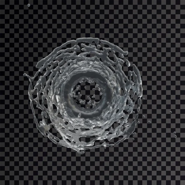 Gota de agua radial transparente — Foto de Stock