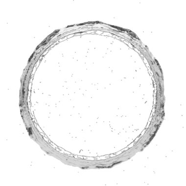 Gümüş splash Radyal 3d render