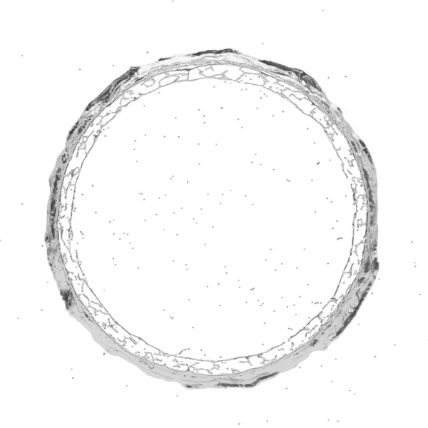 실버 스플래시 방사형 3d 렌더링 — 스톡 사진