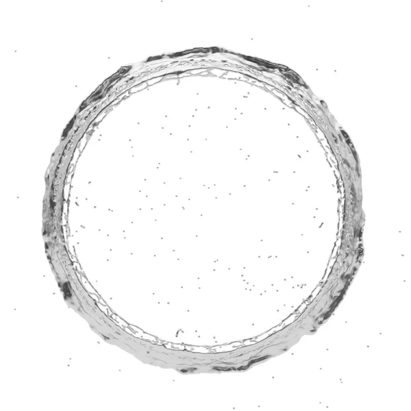 실버 스플래시 방사형 3d 렌더링 — 스톡 사진