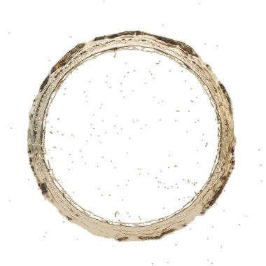 Altın sıçrama Radyal 3d render