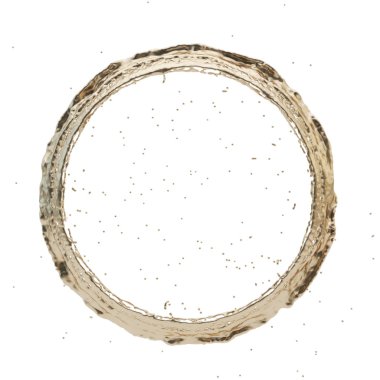 Altın sıçrama Radyal 3d render