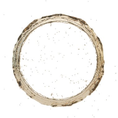 Altın sıçrama Radyal 3d render