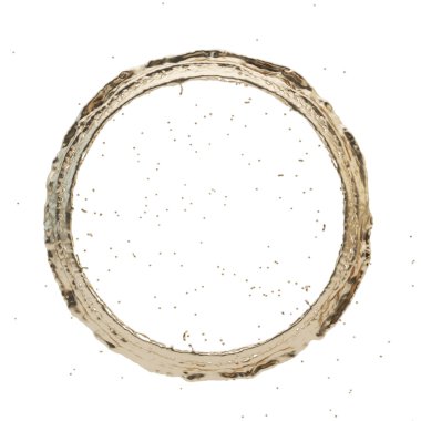 Altın sıçrama Radyal 3d render