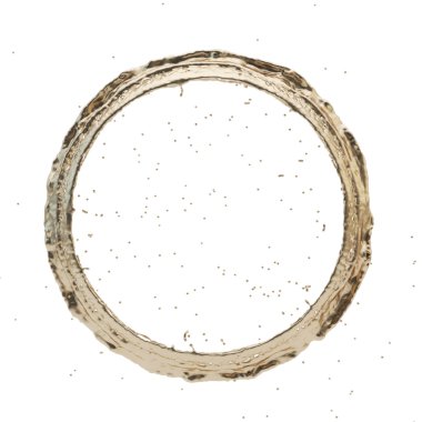 Altın sıçrama Radyal 3d render