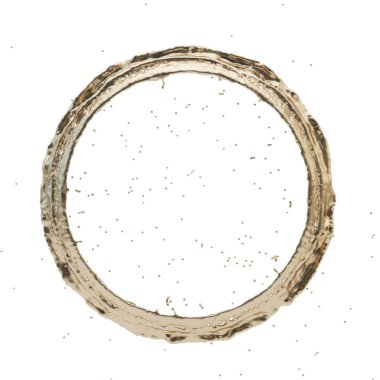 Altın sıçrama Radyal 3d render