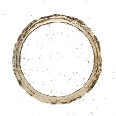 Altın sıçrama Radyal 3d render