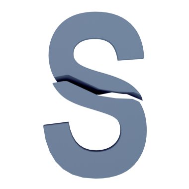 kırık harfler illüstrasyon