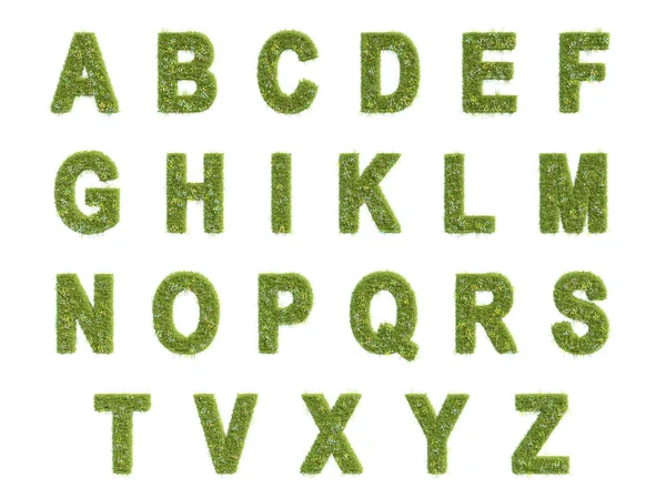 Alphabet of the grass — Stock Photo, Image