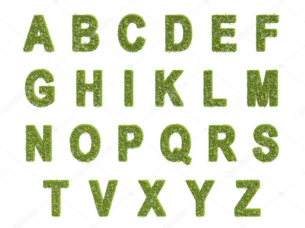 Alphabet of the grass