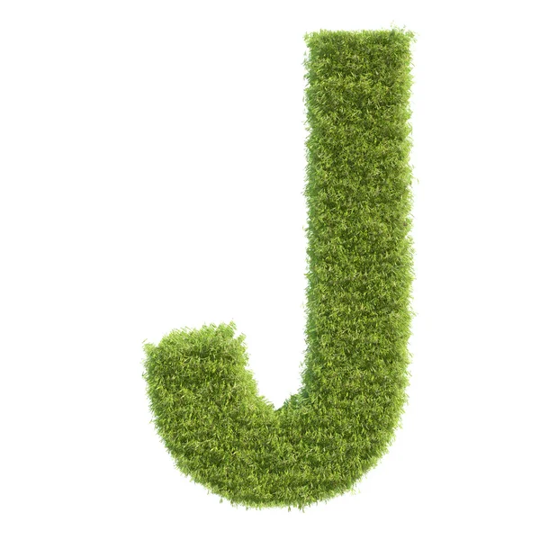 Letter of the grass,isolated — Stock Photo, Image