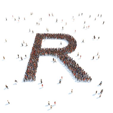 mektup illüstrasyon izole insanlarla