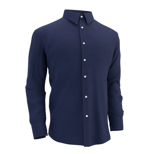 Blauw shirt op een witte achtergrond — Stockfoto