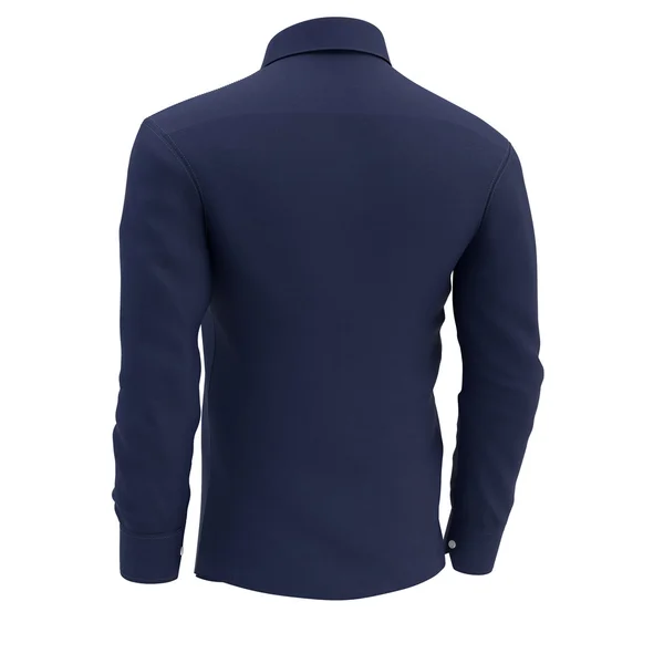 Blauw shirt op een witte achtergrond — Stockfoto