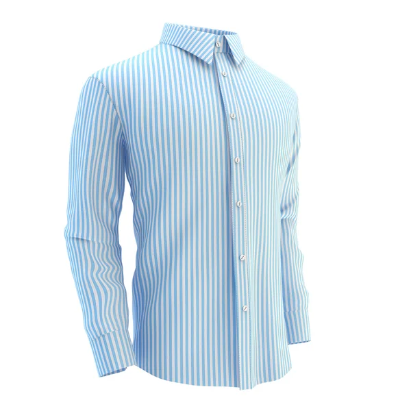 Camisa azul sobre fondo blanco — Foto de Stock