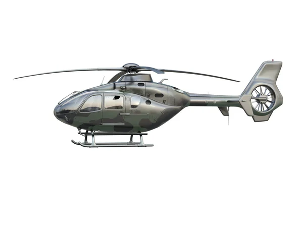 Military helicopter on white background — Stock Photo, Image