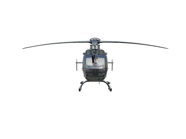 Vojenský vrtulník na bílém pozadí — Stock fotografie