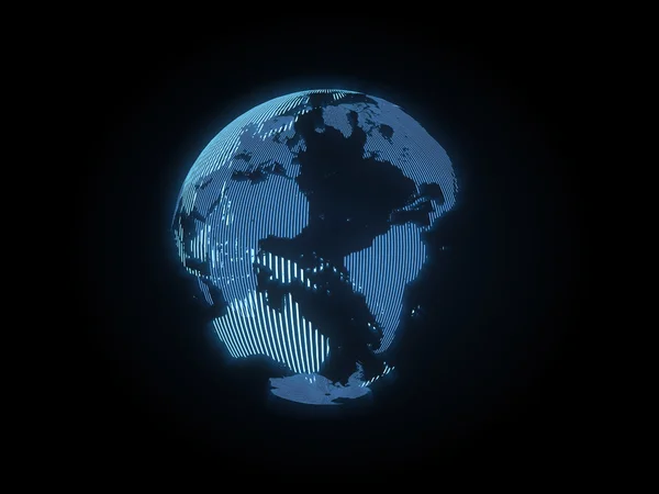 The hologram of the earth — Stock Photo, Image