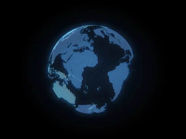 The hologram of the earth — Stock Photo, Image