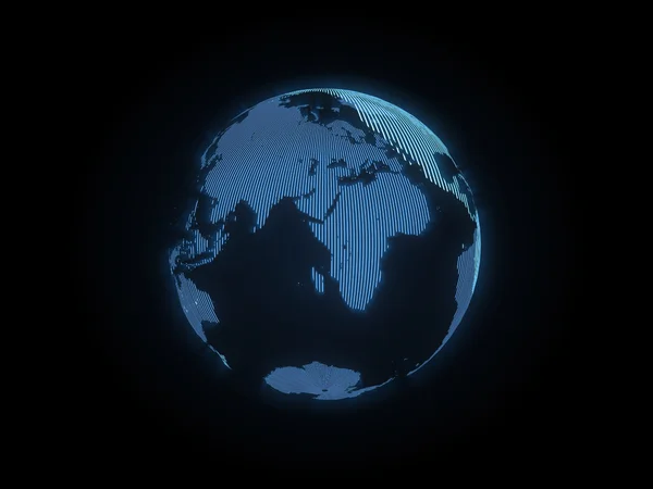 The hologram of the earth — Stock Photo, Image