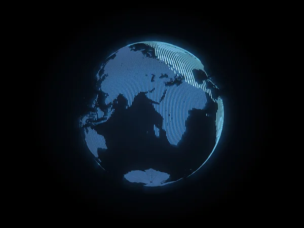 Hologrammet på jorden — Stockfoto