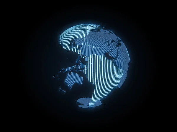 Hologrammet på jorden — Stockfoto
