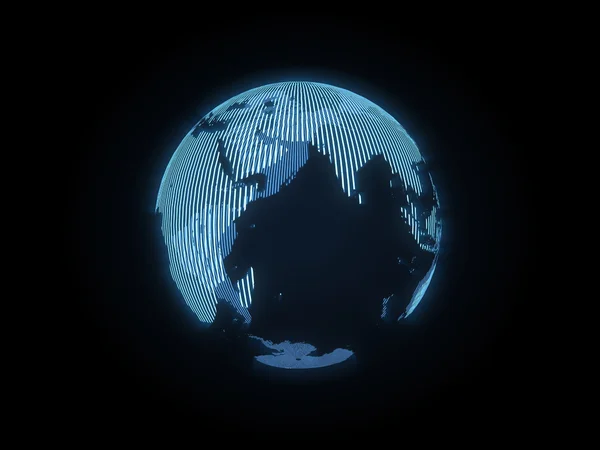Das Hologramm der Erde — Stockfoto