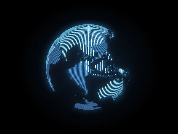 The hologram of the earth — Stock Photo, Image