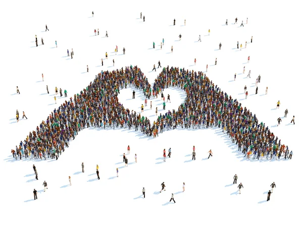 illüstrasyon kalp tasvir eden eller