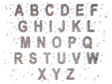 İnsanlarla alfabesi