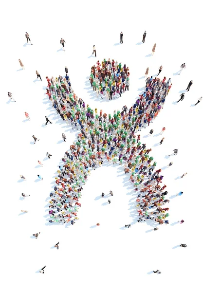 İnsanlar şeklinde mans.