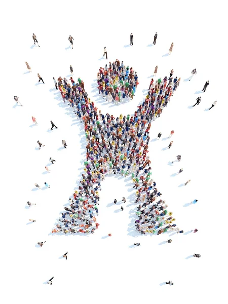 İnsanlar şeklinde mans.