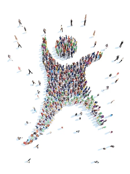 İnsanlar şeklinde mans.