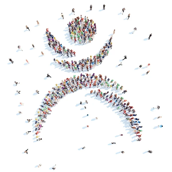 İnsanlar şeklinde mans.