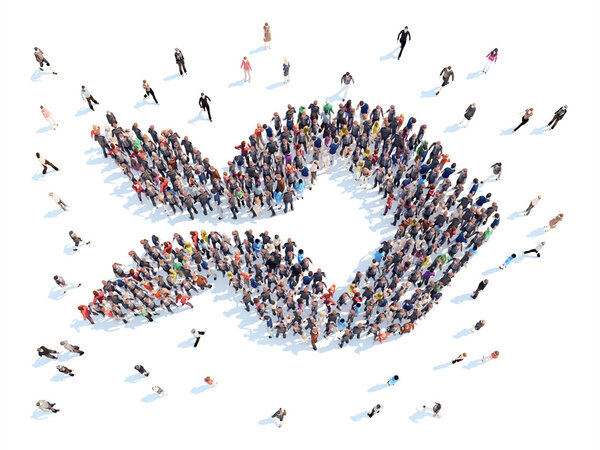 Люди в виде абстрактного символического бизнеса
.