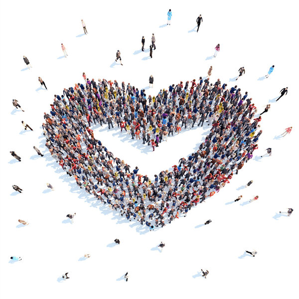 Люди в виде абстрактного символа
.