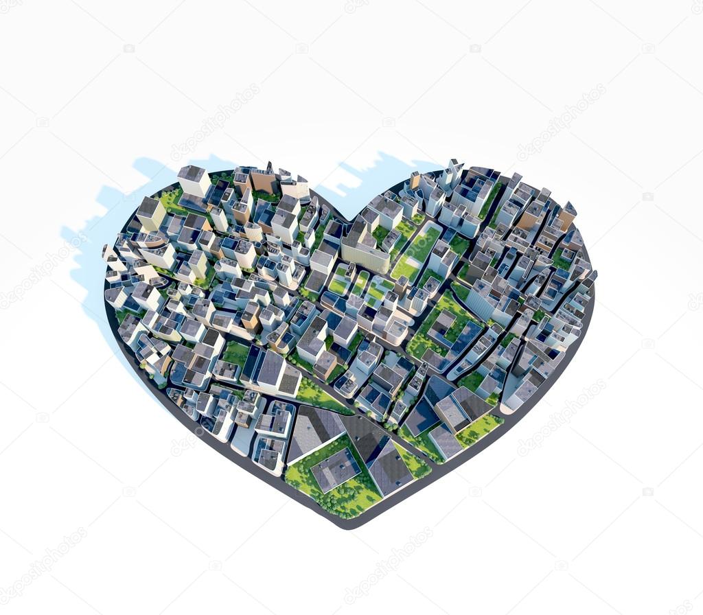 Heart city love